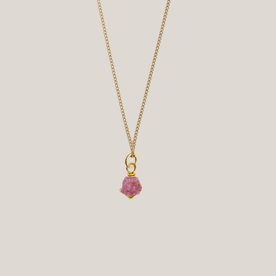 Birthstone ketting Juli - Robijn