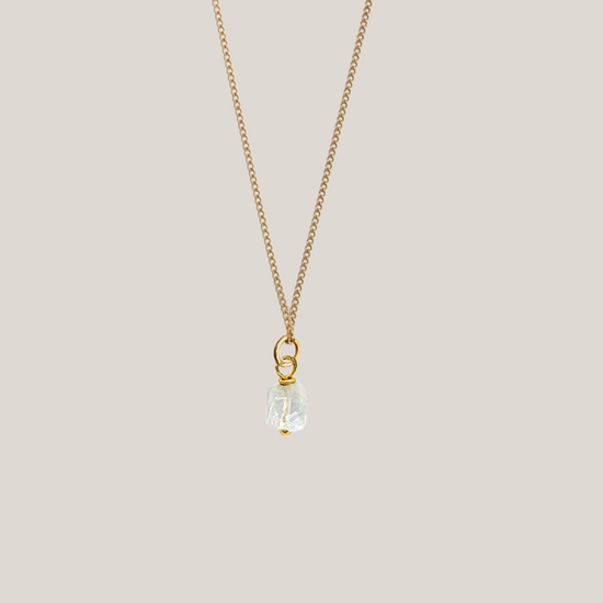 Birthstone ketting April - Kwarts