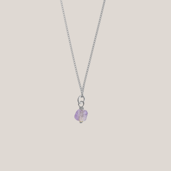 Birthstone ketting Februari - Amethist