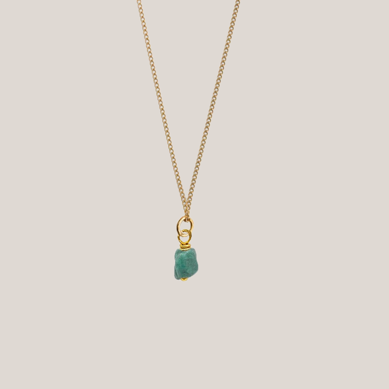 Birthstone ketting Mei - Smaragd