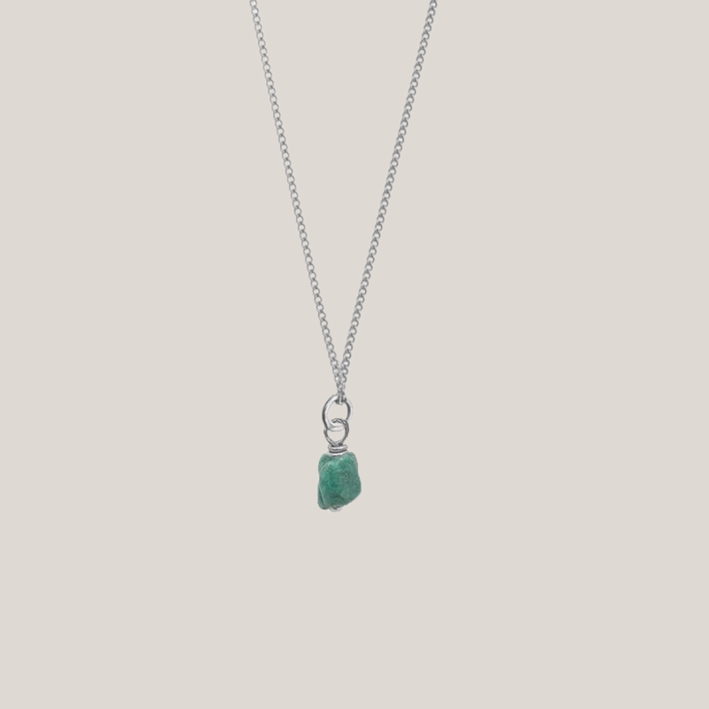 Birthstone ketting Mei - Smaragd