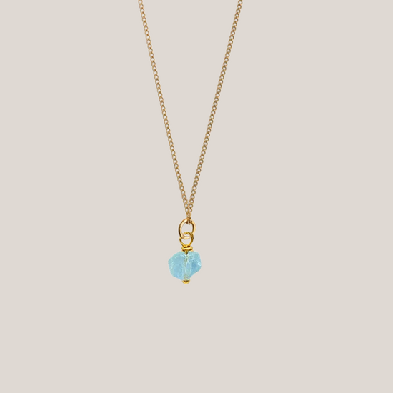 Birthstone ketting Maart - Aquamarijn