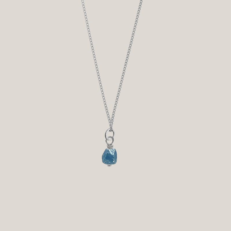 Birthstone ketting September - Saffier