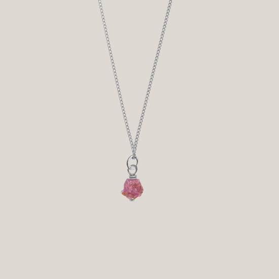 Birthstone ketting Juli - Robijn