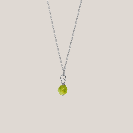 Birthstone ketting Augustus - Peridot