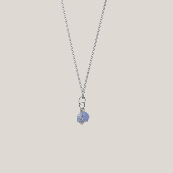 Birthstone ketting December - Tanzaniet