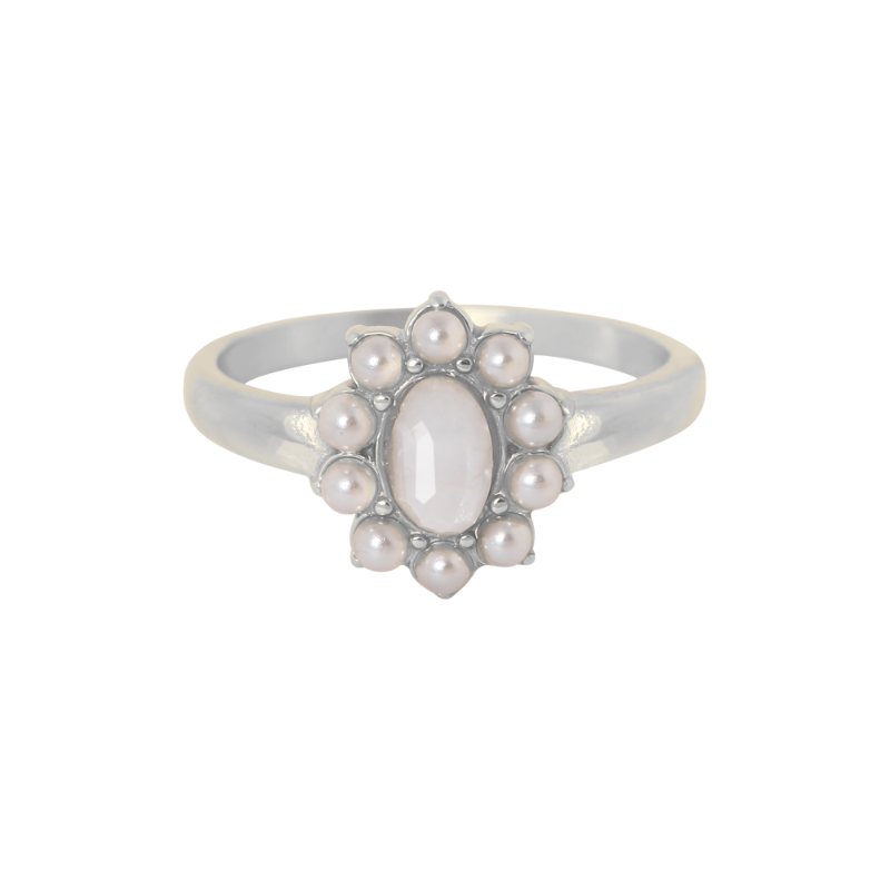 Ring Maansteen Zilver - La Loua-Mae