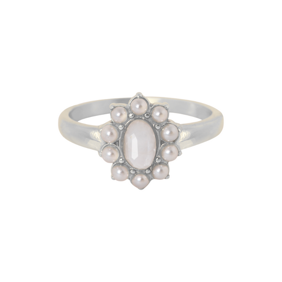 Ring Maansteen Zilver - La Loua-Mae