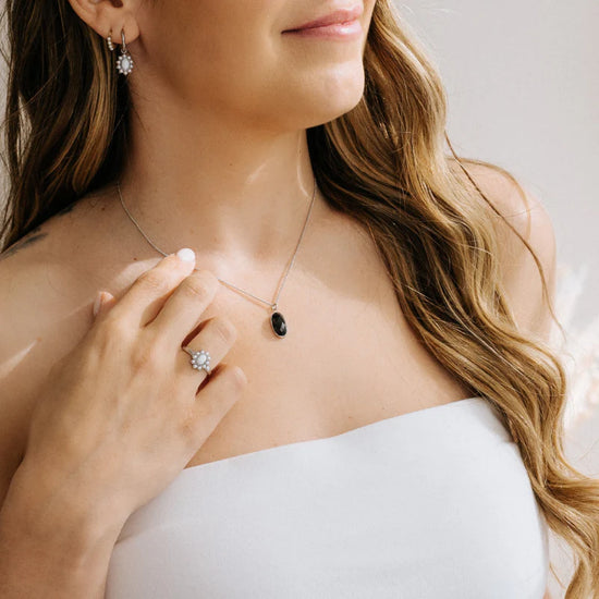 Ketting Onyx Zilver - Power