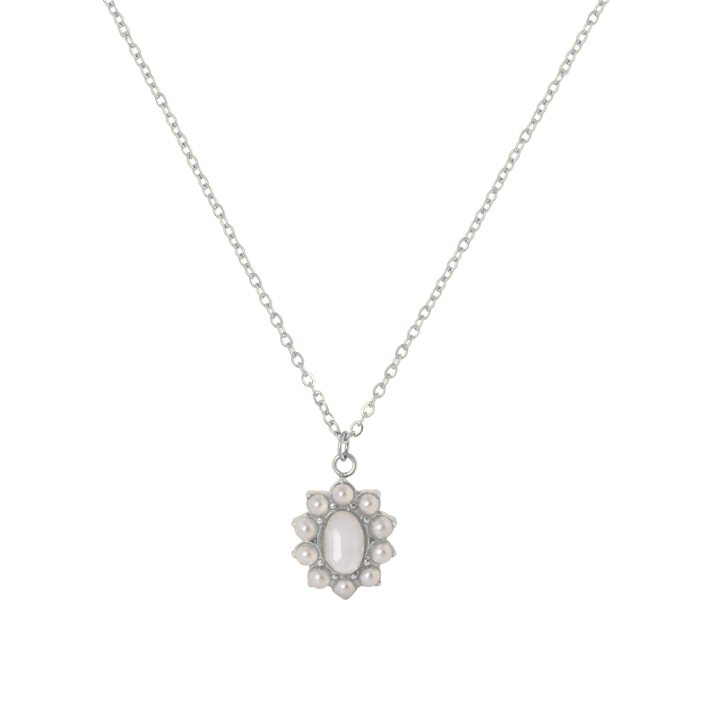 Ketting Maansteen Zilver - La Loua-Mae