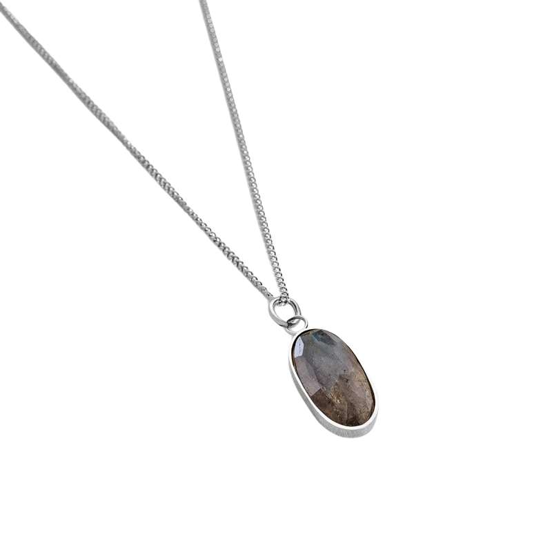 Ketting Labradoriet Zilver - Growth