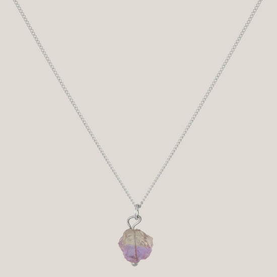 Ketting Ametrien Zilver - Balans tussen rust & energie