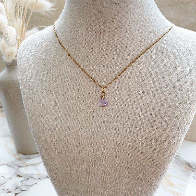 Birthstone ketting Februari - Amethist