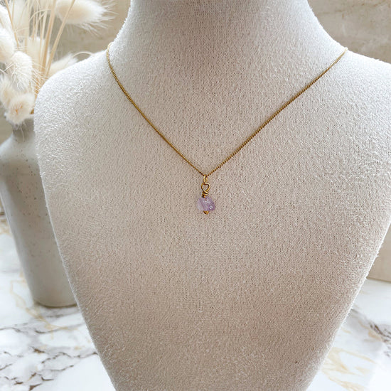 Birthstone ketting Februari - Amethist
