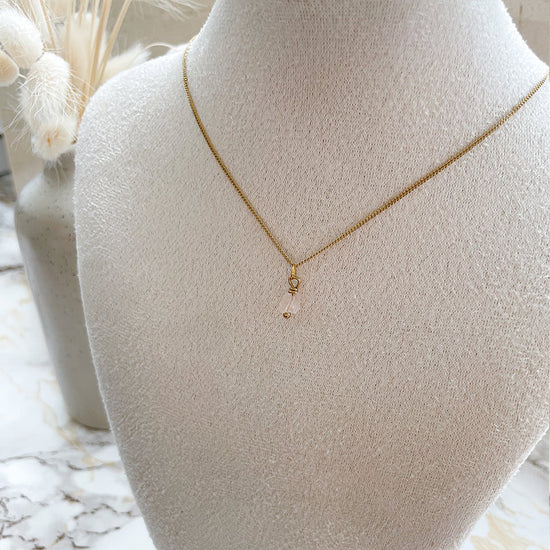 Birthstone ketting April - Kwarts