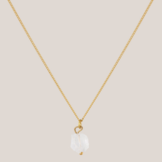 Ketting Bergkristal Goud - Helderheid & Focus