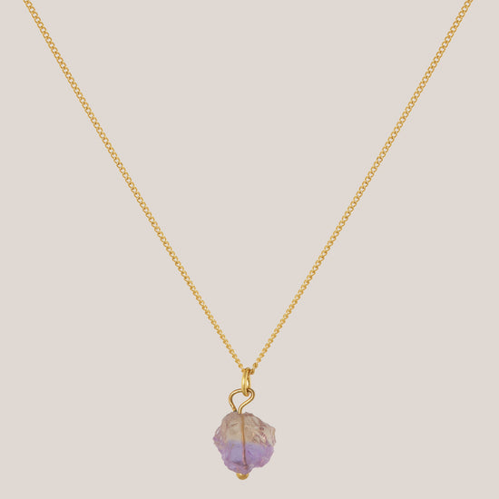 Ketting Ametrien Goud - Balans tussen rust & energie