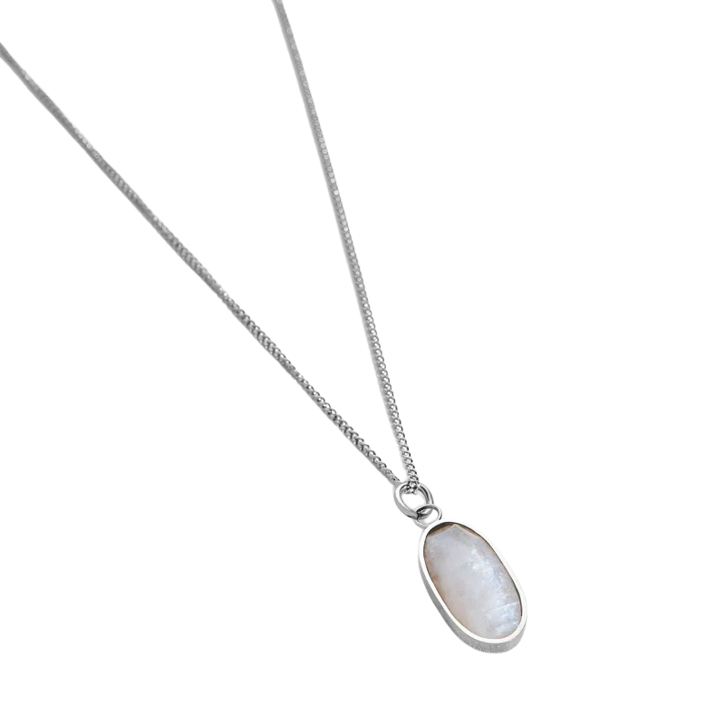 Ketting Maansteen Zilver - Beauty