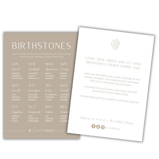 Branding kaarten - Birthstones