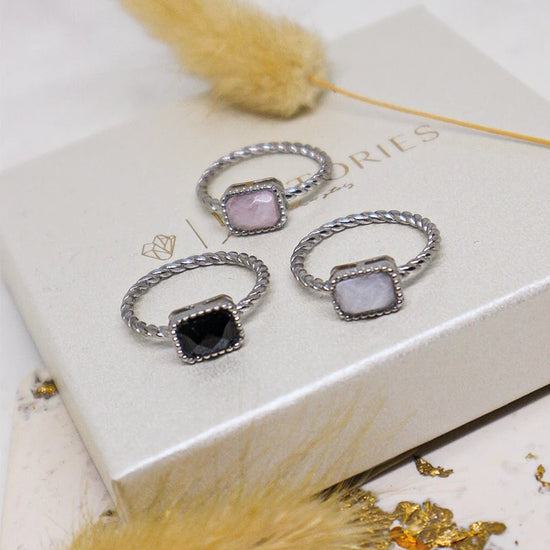 Ring Rozenkwarts Zilver - Self Love