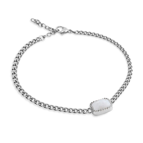 Armband Maansteen Zilver - Self Beauty