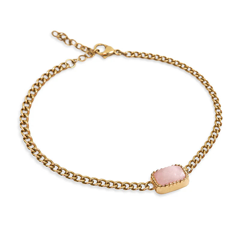 Armband Rozenkwarts Goud - Self Love